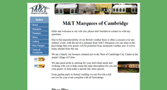 Desktop Screenshot of mt-marquees.co.uk